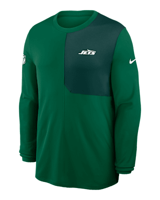 New York Jets Sideline Coach Men's Nike Dri-FIT NFL Long-Sleeve